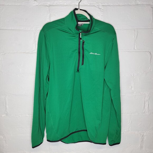 Eddie Bauer Other - Eddie Bauer Men's TL Tall Large Pullover 1/2 Zip Green